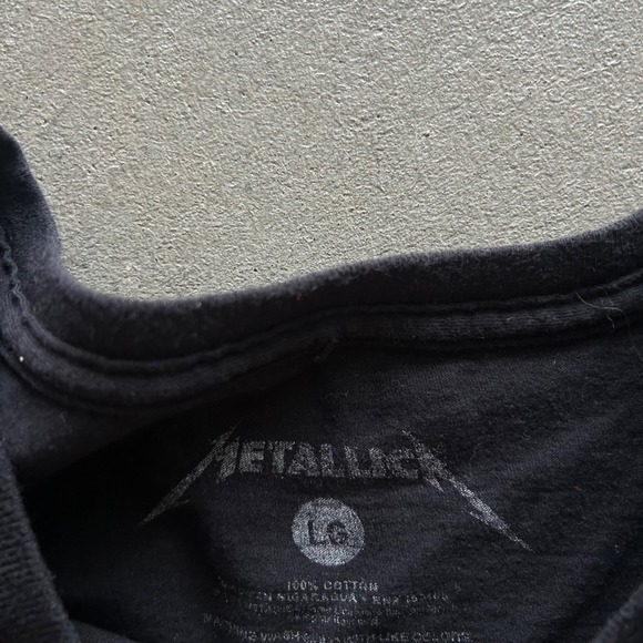 Vintage Metallica Shirt Size Large Black The Black Album Rock Band Metal - Picture 3 of 5